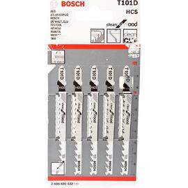 Набор пилок для лобзика по дереву Bosch T101D 100мм 5шт (032) — Фото 1