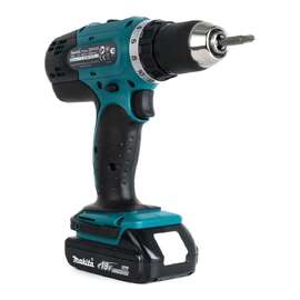 Аккумуляторная дрель-шуруповерт Makita DDF453SYE+набор сверл D-20769+очки PGW-180110/CLEAR+перчатки PGH-160350-L — Фото 1